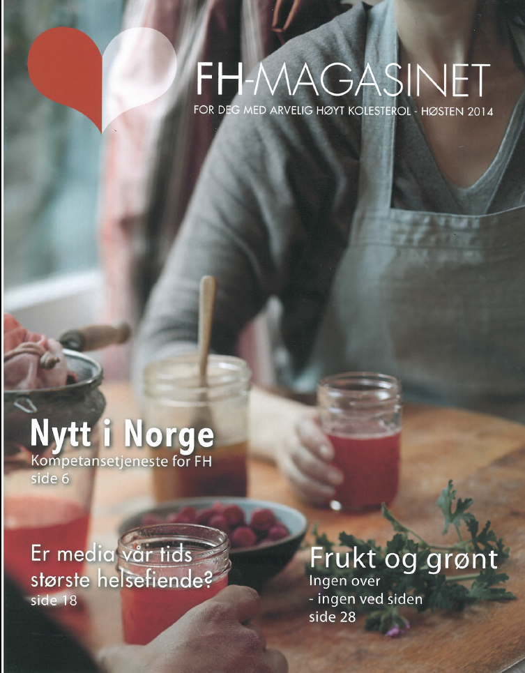Forsiden FH-magasinet høst 2014, medlemmer får bladet tilsendt.