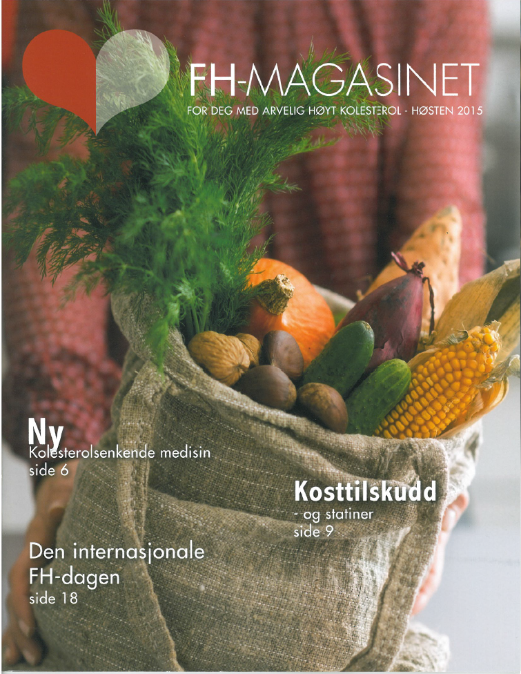 Forsiden FH-magasinet høst 2015, medlemmer får bladet tilsendt.